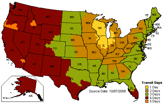 UPS Map